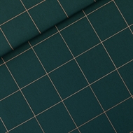 Afbeelding van Thin Grid - XL - Katoen Canvas Gabardine Twill - Green Gables