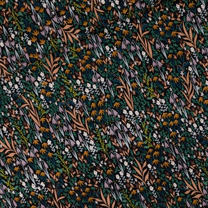 Picture of Tiny Flowers - S - Viscose Rayon - Zwart