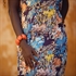Picture of Wild Flowers - L - Ecovero Viscose Rayon Satin - Avondblauw