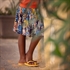 Picture of Wild Flowers - L - Ecovero Viscose Rayon Satin - Avondblauw